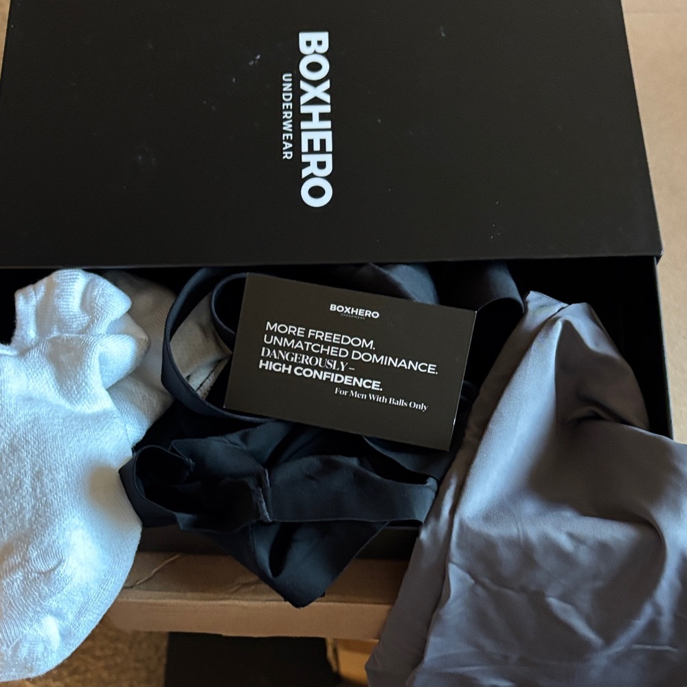 Men's Black and Gray Boxer Briefs